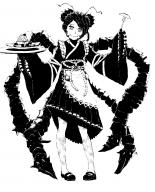 artist:that_storyteller character:entoma_vasilissa_zeta copyright:overlord_(maruyama) general:1girl general:double_bun general:greyscale general:insect_girl general:maid general:monochrome general:ofuda general:simple_background general:solo general:white_background meta:highres tagme technical:grabber // 1375x1700 // 556.5KB