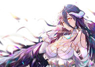 artist:xianyujun_sam character:albedo copyright:overlord_(maruyama) general:1girl general:bare_shoulders general:black_hair general:black_wings general:breasts general:crying general:crying_with_eyes_open general:demon_girl general:demon_horns general:dress general:elbow_gloves general:feathered_wings general:feathers general:gloves general:hair_between_eyes general:hair_over_breasts general:horns general:large_breasts general:long_hair general:smile general:tears general:white_dress general:wings general:yellow_eyes meta:absurdres meta:highres tagme technical:grabber // 4053x2840 // 4.3MB