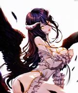 artist:dyolf character:albedo copyright:madhouse copyright:overlord_(maruyama) general:ass general:black_hair general:black_wings general:blurry general:blush general:breasts general:depth_of_field general:erotic general:feather_(feathers) general:frills general:fringe general:girl general:hair_between_eyes general:horn_(horns) general:large_breasts general:long_hair general:looking_at_viewer general:open_mouth general:signed general:simple_background general:single general:slit_pupils general:tall_image general:tongue general:turning general:white_background general:wings general:yellow_eyes tagme technical:grabber // 806x960 // 817.0KB