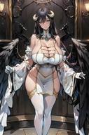 character:albedo copyright:overlord_(maruyama) general:1girls general:alternate_breast_size general:black_hair general:cleavage general:demon_girl general:horns general:huge_breasts general:long_hair general:succubus meta:ai_generated technical:grabber // 2592x3912 // 8.4MB