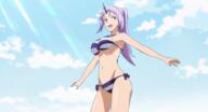 character:shion_(tensei_shitara_slime_datta_ken) copyright:tensei_shitara_slime_datta_ken deprecated:horn deprecated:oni_horns general:1girl general:animated general:bikini general:black_horns general:bouncing_breasts general:breasts general:cleavage general:cowboy_shot general:day general:female_focus general:gluteal_fold general:horns general:large_breasts general:legs_apart general:light_rays general:long_hair general:looking_at_viewer general:matching_haireyes general:nature general:navel general:oni general:oni_girl general:oni_horn general:outdoors general:outstretched_arms general:ponytail general:purple_eyes general:purple_hair general:side-tie_bikini_bottom general:single_horn general:sky general:smile general:solo general:standing general:striped_bikini general:striped_clothes general:sunbeam general:sunlight general:swimsuit general:thigh_gap general:thighs meta:animated_gif meta:screencap technical:grabber // 600x326 // 3.3MB