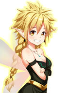 artist:qingwa_fu_luo character:ramirisu copyright:tensei_shitara_slime_datta_ken general:1girl general:armlet general:black_dress general:black_sleeves general:blonde_hair general:braid general:braided_ponytail general:breasts general:cleavage general:collarbone general:crossed_arms general:detached_sleeves general:dress general:earrings general:fairy general:grin general:hair_between_eyes general:jewelry general:long_hair general:looking_at_viewer general:medium_breasts general:necklace general:pointy_ears general:simple_background general:single_braid general:sleeveless general:sleeveless_dress general:smile general:solo general:spiked_hair general:standing general:striped_clothes general:striped_dress general:white_background general:wings general:yellow_eyes meta:commentary_request technical:grabber // 620x877 // 247.0KB