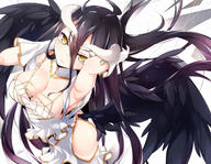 artist:ripe.c character:albedo copyright:overlord_(maruyama) general:black_hair general:breasts general:cleavage general:demon general:dress general:gloves general:horns general:long_hair general:yellow_eyes tagme technical:grabber // 1500x1166 // 1.5MB