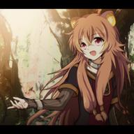 artist:hayase_jun character:raphtalia copyright:tate_no_yuusha_no_nariagari general:1girl general:animal_ear_fluff general:animal_ears general:bracelet general:brown_hair general:collar general:hair_between_eyes general:jewelry general:letterboxed general:long_hair general:long_sleeves general:low_twintails general:messy_hair general:open_hand general:open_mouth general:outstretched_arm general:raccoon_ears general:raccoon_girl general:red_eyes general:sidelocks general:smile general:solo general:standing general:tree general:twintails meta:commentary technical:grabber // 945x945 // 875.7KB