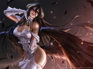 artist:liang_xing character:albedo copyright:madhouse copyright:overlord_(maruyama) general:black_hair general:black_wings general:blush general:breasts general:cleavage general:dark_background general:demon_girl general:detached_collar general:dress general:elbow_gloves general:feather_(feathers) general:floating_hair general:fringe general:girl general:gloves general:hair_between_eyes general:head_tilt general:horn_(horns) general:light_erotic general:long_hair general:looking_at_viewer general:low_wings general:mole general:parted_lips general:simple_background general:single general:standing general:watermark general:white_dress general:white_gloves general:wings general:yellow_eyes tagme technical:grabber // 1200x900 // 959.0KB