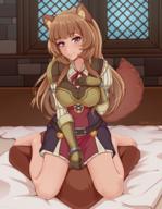 artist:shellvi character:raphtalia copyright:tate_no_yuusha_no_nariagari general:1girl general:animal_ear_fluff general:animal_ears general:artist_name general:barefoot general:blush general:breasts general:brown_hair general:kneeling general:long_hair general:long_sleeves general:looking_at_viewer general:raccoon_ears general:raccoon_girl general:raccoon_tail general:red_eyes general:smile general:solo general:tail meta:absurdres meta:bad_id meta:bad_pixiv_id meta:commentary meta:highres technical:grabber // 1865x2400 // 2.6MB