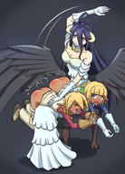 character:albedo character:aura_bella_fiora character:mare_bello_fiore copyright:overlord_(maruyama) general:1boy general:2girls general:ass general:black_hair general:blonde general:crying general:crying_with_eyes_open general:elf general:female general:horns general:male general:multiple_girls general:red_rump general:spanking general:tears tagme technical:grabber // 690x960 // 278.1KB