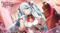 character:epsilon_(kage_no_jitsuryokusha_ni_naritakute!) copyright:crunchyroll copyright:kage_no_jitsuryokusha_ni_naritakute! general: general:1girl general:apron general:blue_hair general:bow general:brown_skirt general:copyright_name general:dutch_angle general:floating_hair general:grin general:hair_between_eyes general:hair_bow general:hair_ornament general:hand_on_own_hip general:heart general:heart_hair_ornament general:indoors general:kitchen general:long_hair general:looking_at_viewer general:neckerchief general:official_art general:one_eye_closed general:pleated_skirt general:pointy_ears general:purple_bow general:purple_eyes general:red_shirt general:shirt general:skirt general:smile general:solo general:sparkle general:twintails general:upper_body general:very_long_hair general:white_apron general:yellow_neckerchief meta:english_commentary meta:highres tagme technical:grabber // 1920x1080 // 353.1KB