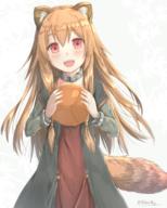 artist:hikari_niji character:raphtalia copyright:tate_no_yuusha_no_nariagari general:1girl general::d general:animal_ears general:artist_name general:ball general:brown_hair general:collar general:dress general:fangs general:happy general:long_hair general:long_sleeves general:looking_at_viewer general:open_mouth general:raccoon_ears general:raccoon_girl general:raccoon_tail general:red_eyes general:sidelocks general:smile general:solo general:tail meta:commentary meta:highres technical:grabber // 1205x1500 // 1.7MB