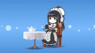 character:narberal_gamma copyright:overlord_(maruyama) general:1girl general:black_hair general:chibi general:looking_at_viewer general:maid general:ponytail general:sitting general:solo general:table general:tea_set tagme technical:grabber // 1280x720 // 78.4KB