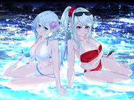 character:beta_(kage_no_jitsuryokusha_ni_naritakute!) character:epsilon_(in_no_jitsuryoku-sha_ni_naritakute) copyright:kage_no_jitsuryokusha_ni_naritakute! general:2girls general:bikini general:multiple_girls general:pointy_ears general:red_bikini general:sunglasses general:swimsuit general:white_bikini technical:grabber // 960x720 // 805.8KB