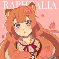 artist:blackpearl307 character:raphtalia copyright:tate_no_yuusha_no_nariagari general:1girl general::o general:alternate_eye_color general:animal_ear_fluff general:animal_ears general:black_dress general:brown_hair general:collared_dress general:dress general:falling_petals general:flower general:hair_flower general:hair_ornament general:high_collar general:light_blush general:long_hair general:looking_at_viewer general:multicolored_clothes general:multicolored_dress general:neck_ribbon general:open_mouth general:petals general:pink_background general:pink_eyes general:raccoon_ears general:raccoon_girl general:red_dress general:red_ribbon general:ribbon general:simple_background general:solo general:text_background general:upper_body general:white_dress general:yellow_trim meta:commentary_request meta:highres technical:grabber // 2048x2048 // 338.5KB