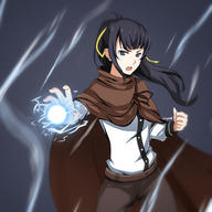 character:erwin character:narberal_gamma copyright:madhouse copyright:overlord_(maruyama) general:belt general:black_background general:black_hair general:blue_eyes general:breasts general:cloak general:eyebrows general:fringe general:girl general:hair_ribbon general:large_breasts general:long_hair general:looking_at_viewer general:magic general:midriff general:open_mouth general:outstretched_arm general:pants general:ponytail general:ribbon_(ribbons) general:shirt general:signed general:single general:white_shirt general:wind tagme technical:grabber // 985x984 // 595.9KB