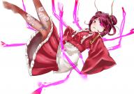 character:entoma_vasilissa_zeta copyright:overlord_(maruyama) general:1girl general:antennae general:apron general:double_bun general:falling general:fangs general:frills general:japanese_clothes general:kimono general:maid general:maid_apron general:maid_headdress general:open_mouth general:purple_eyes general:purple_hair general:simple_background general:sleeves_past_wrists general:solo metadata:absurdres metadata:artist_request metadata:highres tagme technical:grabber // 3507x2480 // 731.8KB