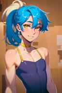 artist:darabri character:rimuru_tempest copyright:patreon copyright:tensei_shitara_slime_datta_ken general:1boy general:abstract_background general:arms general:bangs general:bare_shoulders general:beige_skin general:blue_hair general:blush general:crop_top general:cute general:femboy general:feminine_male general:gay general:girly general:looking_at_viewer general:otoko_no_ko general:ponytail general:sexy general:thin_waist general:trap general:yaoi general:yellow_eyes meta:absurd_res meta:ai_generated meta:logo meta:patreon_logo technical:grabber // 2674x4000 // 498.9KB