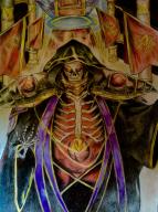 character:ainz_ooal_gown copyright:overlord_(maruyama) tagme technical:grabber unknown:アナログ unknown:スケルトン unknown:編集 unknown:色鉛筆 unknown:色鉛筆の本気 // 1936x2592 // 2.0MB