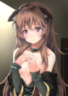 artist:frapowa character:raphtalia copyright:tate_no_yuusha_no_nariagari general:1girl general:animal_ears general:blush general:breasts general:brown_hair general:cleavage general:closed_mouth general:clothes_down general:collarbone general:grey_sweater general:hair_between_eyes general:indoors general:long_hair general:long_sleeves general:raccoon_ears general:raccoon_girl general:red_eyes general:ribbed_sweater general:small_breasts general:solo general:sweater general:upper_body general:very_long_hair meta:commentary_request technical:grabber // 630x890 // 635.3KB