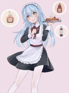 artist:spring_tm00oo character:rimuru_tempest copyright:tensei_shitara_slime_datta_ken general:1other general:alternate_costume general:androgynous general:apron general:black_dress general:blue_hair general:blush general:dress general:enmaided general:floating_hair general:frilled_apron general:frills general:hair_between_eyes general:holding general:holding_plate general:long_hair general:long_sleeves general:maid general:maid_headdress general:open_mouth general:pantyhose general:pink_background general:plate general:short_dress general:solo general:standing general:very_long_hair general:wavy_mouth general:white_apron general:white_pantyhose general:yellow_eyes meta:highres technical:grabber // 1100x1500 // 823.6KB