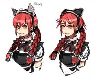 artist:so-bin character:lupusregina_beta copyright:overlord_(maruyama) general:1girl general:animal_ears general:apron general:braid general:cat_ears general:fake_animal_ears general:fang general:hair_ornament general:hairclip general:long_hair general:maid_headdress general:red_hair general:smile general:twin_braids general:yellow_eyes meta:character_request tagme technical:grabber // 800x661 // 322.7KB