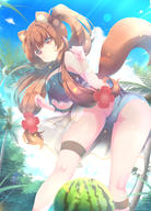 artist:inkspirate character:raphtalia copyright:tate_no_yuusha_no_nariagari general:animal_ears general:ass general:bikini general:garter general:swimsuits general:tail technical:grabber // 1800x2500 // 1.4MB