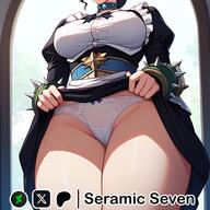 artist:seramic_seven character:yuri_alpha copyright:overlord_(maruyama) general:1girls general:big_breasts general:dullahan general:female general:female_focus general:female_only general:large_breasts general:lifting_skirt general:maid general:maid_outfit general:maid_uniform general:solo general:solo_female general:solo_focus general:thick general:thick_thighs general:white_panties meta:2d meta:ai_generated technical:grabber // 512x512 // 290.2KB