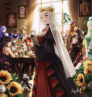 artist:siya_ho character:bianchi character:chii character:fujou_kirie character:hans_christian_andersen_(adult)_(fate) character:hans_christian_andersen_(fate) character:katalina_(granblue_fantasy) character:lacus_clyne character:lisa_(genshin_impact) character:maria_(hayate_no_gotoku!) character:mikihara_ren character:minna-dietlinde_wilcke character:murata_himeko character:murata_himeko_(blood_rose) character:neptune_(neptunia) character:nishizumi_maho character:purple_heart_(neptunia) character:reborn character:rimuru_tempest character:rimuru_tempest_(slime) character:rosetta_(granblue_fantasy) character:sessyoin_kiara character:sessyoin_kiara_(beast_iiir) character:sessyoin_kiara_(festival_outfit) character:suigintou character:tanaka_rie character:treyni_(tensei_shitara_slime_datta_ken) copyright:chobits copyright:fateextra copyright:fateextra_ccc copyright:fategrand_order copyright:fate_(series) copyright:full_metal_panic! copyright:full_metal_panic?_fumoffu copyright:genshin_impact copyright:girls_und_panzer copyright:granblue_fantasy copyright:gundam copyright:gundam_seed copyright:hayate_no_gotoku! copyright:honkai_(series) copyright:honkai_impact_3rd copyright:kara_no_kyoukai copyright:katekyo_hitman_reborn! copyright:mihoyo copyright:neptune_(series) copyright:real_life copyright:rozen_maiden copyright:strike_witches copyright:tensei_shitara_slime_datta_ken copyright:world_witches_series general:6+girls general:animal_ears general:artist_self-insert general:bare_shoulders general:bikini general:black_bikini general:black_dress general:black_gloves general:black_hair general:black_headwear general:black_pantyhose general:black_thighhighs general:blonde_hair general:blue_eyes general:blue_hair general:blush general:braid general:breasts general:brown_eyes general:brown_hair general:cake general:chest_tattoo general:choker general:cleavage general:closed_eyes general:creature general:creature_on_head general:crossover general:crown general:cup general:d-pad general:d-pad_hair_ornament general:drawing_(object) general:dress general:dryad general:elbow_gloves general:facial_mark general:flower general:folded_ponytail general:food general:forehead_mark general:fox_ears general:fox_girl general:fruit general:garrison_cap general:ghost general:gloves general:green_eyes general:green_hair general:hair_ornament general:hat general:hat_belt general:hat_flower general:large_breasts general:long_hair general:looking_at_viewer general:maid_headdress general:medium_breasts general:mini_hat general:multicolored_hair general:multiple_crossover general:multiple_girls general:multiple_persona general:pantyhose general:parted_bangs general:picture_frame general:pink_hair general:police_hat general:ponytail general:purple_eyes general:purple_hair general:purple_headwear general:red_dress general:red_eyes general:signature general:slime_(creature) general:slime_on_head general:streaked_hair general:sunflower general:swimsuit general:table general:tattoo general:teacup general:thighhighs general:thighs general:twin_braids general:two-tone_dress general:veil general:very_long_hair general:voice_actor_connection general:watermelon general:white_dress general:white_hair general:window general:witch_hat general:yellow_eyes meta:annotated meta:chinese_commentary meta:commentary meta:highres technical:grabber // 1934x2048 // 2.6MB