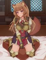 artist:shellvi character:raphtalia copyright:tate_no_yuusha_no_nariagari general:1girl general:animal_ear_fluff general:animal_ears general:artist_name general:blush general:boots general:breasts general:brown_footwear general:brown_hair general:brown_thighhighs general:kneeling general:long_hair general:long_sleeves general:looking_at_viewer general:raccoon_ears general:raccoon_girl general:raccoon_tail general:red_eyes general:smile general:solo general:tail general:thighhighs meta:absurdres meta:bad_id meta:bad_pixiv_id meta:commentary meta:highres technical:grabber // 1865x2400 // 2.7MB