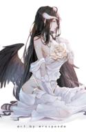 artist:erospanda character:albedo copyright:madhouse copyright:overlord_(maruyama) general:ahoge general:bare_shoulders general:black_hair general:black_wings general:breasts general:cleavage general:demon_girl general:detached_collar general:dress general:fringe general:girl general:gloves general:hair_between_eyes general:high_heels general:horn_(horns) general:large_breasts general:light_erotic general:long_hair general:looking_away general:profile general:signed general:simple_background general:single general:sitting general:slit_pupils general:tall_image general:white_background general:white_dress general:white_gloves general:wings general:yellow_eyes tagme technical:grabber // 927x1421 // 1.3MB