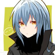 artist:sakusan_yousoeki character:rimuru_tempest copyright:tensei_shitara_slime_datta_ken general:1other general:androgynous general:blue_hair general:closed_mouth general:fur_collar general:fur_scarf general:fur_trim general:hair_between_eyes general:long_hair general:looking_at_viewer general:scarf general:simple_background general:solo general:yellow_eyes technical:grabber // 800x800 // 364.9KB