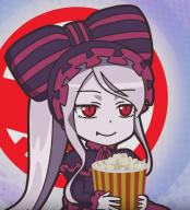 character:shalltear_bloodfallen copyright:overlord_(maruyama) general:1girl general:fang general:popcorn general:red_eyes general:screencap general:smile general:vampire metadata:tagme tagme technical:grabber // 548x603 // 405.9KB