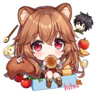 artist:hitsukuya character:iwatani_naofumi character:raphtalia copyright:tate_no_yuusha_no_nariagari general:1boy general:1girl general:animal_ear_fluff general:animal_ears general:artist_name general:bento general:black_hair general:blush general:boots general:bowl general:brown_footwear general:brown_hair general:chibi general:egg general:flag general:food general:grey_shirt general:hair_between_eyes general:heart general:holding general:holding_food general:long_hair general:long_sleeves general:looking_at_viewer general:mini_person general:minigirl general:parted_lips general:raccoon_ears general:raccoon_girl general:raccoon_tail general:red_eyes general:ribbed_shirt general:rice general:rice_bowl general:shirt general:shrimp general:shrimp_tempura general:signature general:simple_background general:sitting general:sleeves_past_wrists general:solo_focus general:spoon general:tail general:tempura general:tomato general:very_long_hair general:white_background meta:commentary meta:english_commentary technical:grabber // 532x525 // 328.3KB