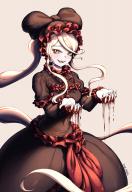 character:shalltear_bloodfallen copyright:overlord_(maruyama) general:1girl general::d general:bangs general:bara_art general:baraart general:black_dress general:blood general:blood_drip general:bloody_hands general:dress general:fang general:female general:frilled_dress general:frills general:gothic_lolita general:headdress general:lolita_fashion general:long_hair general:looking_at_viewer general:open_mouth general:ponytail general:red_eyes general:silver_hair general:smile general:solo general:standing general:swept_bangs general:tied_hair general:tongue general:vampire medium:artist_name medium:grey_background medium:high_resolution medium:very_high_resolution tagme technical:grabber // 1680x2436 // 624.1KB