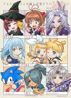 artist:suruga_kanade character:cecil_harvey character:kagamine_len character:kagamine_rin character:kazemaru_ichirouta character:kero_(cardcaptor_sakura) character:kinomoto_sakura character:kuja character:rimuru_tempest character:sonic_the_hedgehog character:yumeno_himiko copyright:cardcaptor_sakura copyright:danganronpa_(series) copyright:danganronpa_v3:_killing_harmony copyright:final_fantasy copyright:final_fantasy_iv copyright:final_fantasy_ix copyright:inazuma_eleven_(series) copyright:inazuma_eleven_go copyright:sonic_(series) copyright:tensei_shitara_slime_datta_ken copyright:vocaloid general:1other general:3girls general:5boys general:blue_eyes general:blush general:brown_hair general:chibi general:chibi_only general:crossover general:hair_intakes general:hat general:looking_at_viewer general:multiple_boys general:multiple_girls general:one_eye_closed general:open_mouth general:pale_skin general:short_twintails general:tan general:twintails general:witch general:witch_hat meta:highres technical:grabber // 1482x2048 // 618.3KB