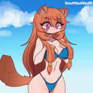 artist:scruffmuhgruff character:raphtalia copyright:tate_no_yuusha_no_nariagari general:animal_ears general:animated general:big_breasts general:bikini general:large_ass general:large_breasts general:long_hair general:orange_hair general:purple_eyes general:swimsuit general:tail technical:grabber // 1200x1200 // 24.6MB