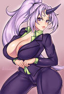 artist:ange1witch character:shion_(tensei_shitara_slime_datta_ken) copyright:tensei_shitara_slime_datta_ken general:1girls general:big_breasts general:breasts general:cleavage general:female general:female_only general:large_breasts general:looking_at_viewer general:pantsuit general:pointy_chin general:solo technical:grabber // 817x1200 // 460.0KB