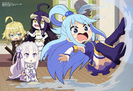 character:albedo character:aqua_(konosuba) character:emilia_(re:zero) character:tanya_degurechaff copyright:isekai_quartet copyright:kono_subarashii_sekai_ni_shukufuku_wo! copyright:megami copyright:overlord_(maruyama) copyright:re:zero_kara_hajimeru_isekai_seikatsu copyright:youjo_senki general:4girls general:ahoge general:black_hair general:black_wings general:blonde_hair general:blue_eyes general:blue_hair general:blush general:breasts general:chibi general:classroom general:crossover general:demon_girl general:demon_horns general:detached_sleeves general:flower general:hair_flower general:hair_ornament general:hair_rings general:high_heels general:horns general:long_hair general:medium_breasts general:military general:military_uniform general:mop general:multiple_girls general:open_mouth general:pointy_ears general:purple_eyes general:see-through general:short_hair general:silver_hair general:skirt general:thighhighs general:uniform general:wings general:yellow_eyes metadata:absurdres metadata:highres tagme technical:grabber // 5937x4078 // 2.3MB