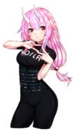 artist:kaiend character:shuna_(tensei_shitara_slime_datta_ken) copyright:tensei_shitara_slime_datta_ken general:1girl general:alternate_costume general:black_pants general:black_shirt general:breasts general:contemporary general:contrapposto general:covered_navel general:cowboy_shot general:cropped_legs general:hair_between_eyes general:hair_bobbles general:hair_ornament general:horns general:long_hair general:looking_at_viewer general:low-tied_long_hair general:medium_breasts general:official_art general:oni general:oni_horns general:pants general:pink_hair general:red_eyes general:shirt general:short_eyebrows general:short_sleeves general:simple_background general:skin_tight general:solo general:white_background meta:commentary meta:highres technical:grabber // 898x1542 // 881.8KB