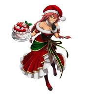 character:lupusregina_beta copyright:overlord_(maruyama) game:overlord:_mass_for_the_dead general:1girl general:ponytail general:smile general:yellow_eyes tagme technical:grabber unknown:Hat unknown:Tan unknown:boots unknown:cake unknown:christmas unknown:food unknown:gloves unknown:one_eye_closed unknown:red_hair unknown:santa_gloves unknown:santa_hat unknown:white_background // 1024x1024 // 391.4KB