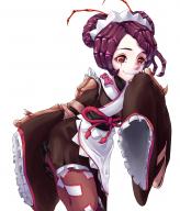 character:entoma_vasilissa_zeta copyright:overlord_(maruyama) general:1girl general:antennae general:apron general:double_bun general:fangs general:female general:frills general:insect_girl general:long_sleeves general:looking_at_viewer general:maid general:maid_apron general:maid_headdress general:maid_kimono general:ofuda general:overload general:pantyhose general:pengpeng33 general:red_eyes general:red_hair general:sleeves_past_wrists general:smile general:solo general:wa_maid general:wide_sleeves genre:monster_girl medium:high_resolution medium:very_high_resolution tagme technical:grabber // 3000x3500 // 1.1MB