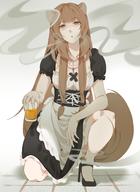 artist:rizuto character:raphtalia copyright:tate_no_yuusha_no_nariagari general:1girl general:alcohol general:alternate_costume general:animal_ears general:apron general:beer general:black_footwear general:brown_hair general:chest_tattoo general:cigarette general:cup general:enmaided general:high_heels general:holding general:holding_cigarette general:holding_cup general:long_hair general:looking_at_viewer general:maid general:maid_apron general:on_one_knee general:puffy_sleeves general:raccoon_ears general:raccoon_girl general:raccoon_tail general:skirt general:slave_tattoo general:smoking general:solo general:tail general:tattoo meta:absurdres meta:commentary meta:highres technical:grabber // 1897x2600 // 1.3MB