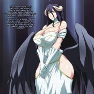 artist:jadf character:albedo copyright:overlord_(maruyama) general:1girl general:black_hair general:blush general:breasts general:demon_girl general:horns general:large_breasts general:succubus general:wings general:yellow_eyes metadata:highres metadata:translated tagme technical:grabber // 1440x1440 // 1.5MB