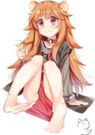 artist:nahaki character:raphtalia copyright:tate_no_yuusha_no_nariagari general:1girl general:animal_ear_fluff general:animal_ears general:barefoot general:blush general:brown_hair general:closed_mouth general:collarbone general:feet general:grey_shirt general:hair_between_eyes general:hand_up general:head_tilt general:legs general:long_hair general:long_sleeves general:looking_at_viewer general:pelvic_curtain general:raccoon_ears general:raccoon_girl general:red_eyes general:shirt general:signature general:simple_background general:sitting general:sleeves_past_wrists general:solo general:tears general:toenails general:toes general:very_long_hair general:white_background meta:commentary meta:highres meta:symbol-only_commentary technical:grabber // 1000x1415 // 946.3KB