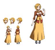 character:enri_emmot copyright:overlord_(maruyama) general:1girl general:blonde_hair general:braid general:breasts general:brown_eyes general:character_sheet general:concept_art general:expressions general:female general:from_behind general:full_body general:hair_over_shoulder general:long_hair general:long_skirt general:looking_at_viewer general:simple_background general:single_braid general:skirt general:smile general:solo general:standing general:white_background metadata:official_art tagme technical:grabber // 1126x1014 // 347.8KB