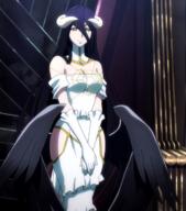 character:albedo copyright:overlord_(maruyama) general:1girl general:bare_shoulders general:black_hair general:breasts general:cleavage general:demon general:demon_girl general:dress general:female general:gloves general:hip_vent general:horns general:large_breasts general:long_hair general:looking_at_viewer general:purple_hair general:screencap general:solo general:succubus general:wings general:yellow_eyes metadata:highres metadata:stitched metadata:third-party_edit tagme technical:grabber // 1904x2160 // 2.8MB