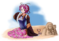 artist:LemonBizate character:ainz_ooal_gown character:entoma_vasilissa_zeta copyright:overlord_(maruyama) general:1girl general:antennae general:arthropod_girl general:beach general:breasts general:brown_sleeves general:closed_mouth general:covered_navel general:day general:double_bun general:extra_pupils general:fangs general:feet general:fishnet_pantyhose general:fishnets general:hair_bun general:looking_at_viewer general:maid_headdress general:medium_breasts general:monster_girl general:name_tag general:official_alternate_costume general:ofuda general:ofuda_on_clothes general:outdoors general:pantyhose general:pink_thighhighs general:purple_hair general:red_eyes general:sand general:sand_sculpture general:school_swimsuit general:sharp_toenails general:short_hair general:sitting general:skin_fangs general:sleeves_past_fingers general:sleeves_past_wrists general:smile general:solo general:swimsuit general:thighhighs general:toenails general:toes general:trowel general:wariza general:wide_sleeves meta:bad_deviantart_id meta:bad_id meta:commentary meta:english_commentary meta:highres meta:non-web_source meta:third-party_source technical:grabber // 1754x1240 // 1.1MB