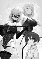 artist:touzai character:beta_(kage_no_jitsuryokusha_ni_naritakute!) character:cid_kagenou copyright:kage_no_jitsuryokusha_ni_naritakute! general:cleavage general:fishnets general:leotard general:monochrome general:swimsuits general:thighhighs technical:grabber // 1440x2048 // 412.5KB