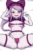 artist:dakosito character:shalltear_bloodfallen copyright:overlord_(maruyama) general:1girls general:anus general:anus_peek general:anus_visible_through_clothes general:bed general:belly general:belly_button general:bending_over general:blush general:female general:female_focus general:female_only general:legs general:legs_apart general:legwear general:lingerie general:long_hair general:pale-skinned_female general:pale_skin general:presenting general:presenting_hindquarters general:presenting_pussy general:red_eyes general:silver_hair general:smug general:smug_face general:sweatdrop general:thong meta:patreon_logo technical:grabber // 2000x3000 // 411.4KB