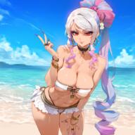 artist:waifulover character:shalltear_bloodfallen copyright:overlord_(maruyama) general:1girls general:bangs general:bare_shoulders general:beach general:bikini general:black_choker general:blue_hair general:blue_sky general:bracelet general:breasts general:choker general:clavicle general:cleavage general:clothing general:cloud general:collar general:curvaceous general:curvaceous_female general:curvaceous_figure general:curvy general:curvy_figure general:day general:drill_hair general:earrings general:female general:female_focus general:fingernails general:flower general:gyaru general:gyaru_gal general:hair_flower general:hair_ornament general:hoop_earrings general:inviting general:inviting_to_sex general:jewelry general:large_breasts general:leaning_forward general:long_fingernails general:long_hair general:looking_at_viewer general:midriff general:multicolored_hair general:nail_polish general:navel general:ocean general:outdoors general:pink_hair general:ponytail general:presenting general:presenting_pussy general:purple_hair general:red_eyes general:ring general:sand general:seductive general:sky general:smile general:solo general:stomach general:strapless general:strapless_bikini general:swimsuit general:thighs general:tied_hair general:two-tone_hair general:very_long_hair general:voluptuous general:voluptuous_female general:water general:white_bikini general:white_hair meta:ai_generated meta:uncensored technical:grabber // 1022x1022 // 1.3MB