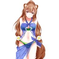 artist:mikuri_ouda character:raphtalia copyright:tate_no_yuusha_no_nariagari general:1girl general:animal_ears general:arms_behind_back general:bikini general:breasts general:brown_eyes general:brown_hair general:chest_tattoo general:collarbone general:cowboy_shot general:flower general:green_bikini general:hair_flower general:hair_ornament general:long_hair general:looking_at_viewer general:medium_breasts general:navel general:raccoon_ears general:raccoon_girl general:raccoon_tail general:sarong general:see-through general:slave_tattoo general:solo general:strapless general:strapless_bikini general:swimsuit general:tail general:tattoo general:transparent_background general:very_long_hair meta:alpha_transparency meta:commentary technical:grabber // 1000x1000 // 702.0KB