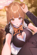 artist:lichiko character:raphtalia copyright:tate_no_yuusha_no_nariagari general:2girls general:animal_ears general:blush general:breasts general:brown_eyes general:brown_hair general:cleavage general:cloud general:collared_shirt general:field general:huge_breasts general:looking_at_viewer general:maid general:multiple_girls general:open_mouth general:pov general:raccoon_ears general:raccoon_girl general:ribbon general:shirt general:sky general:solo_focus general:tearing_up meta:absurdres meta:bad_id meta:bad_pixiv_id meta:highres meta:korean_commentary technical:grabber // 2000x3000 // 8.4MB